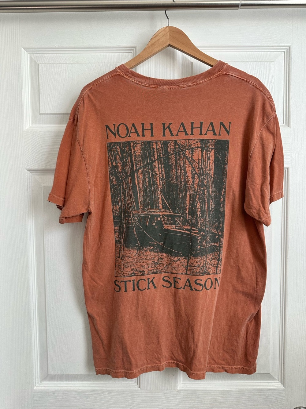 Noah Kahan Stick Season Concert Tour Tee Orange/Rust Large